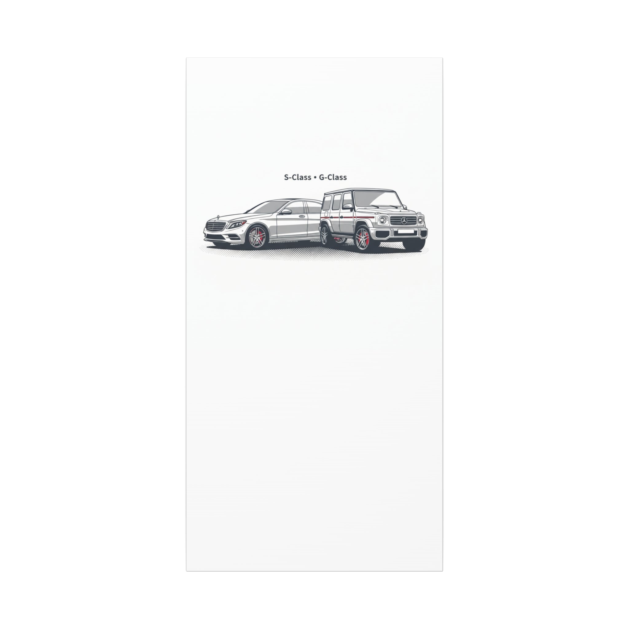 Mercedes S-Class & G-Class Matte Canvas Wall Art — Stretched 1.25"