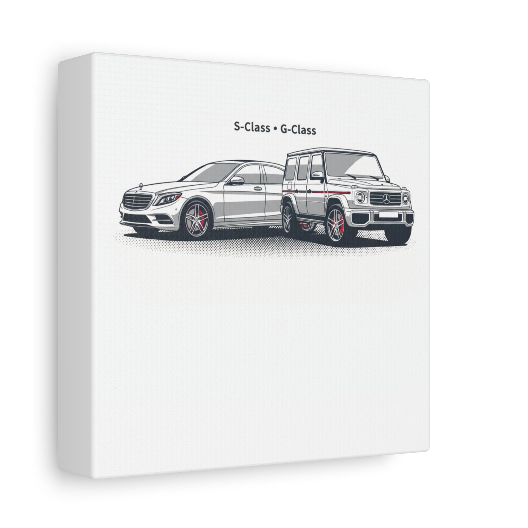 Mercedes S-Class & G-Class Matte Canvas Wall Art — Stretched 1.25"