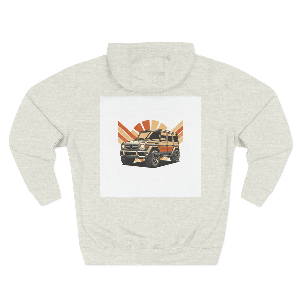 Three-Panel Fleece Hoodie