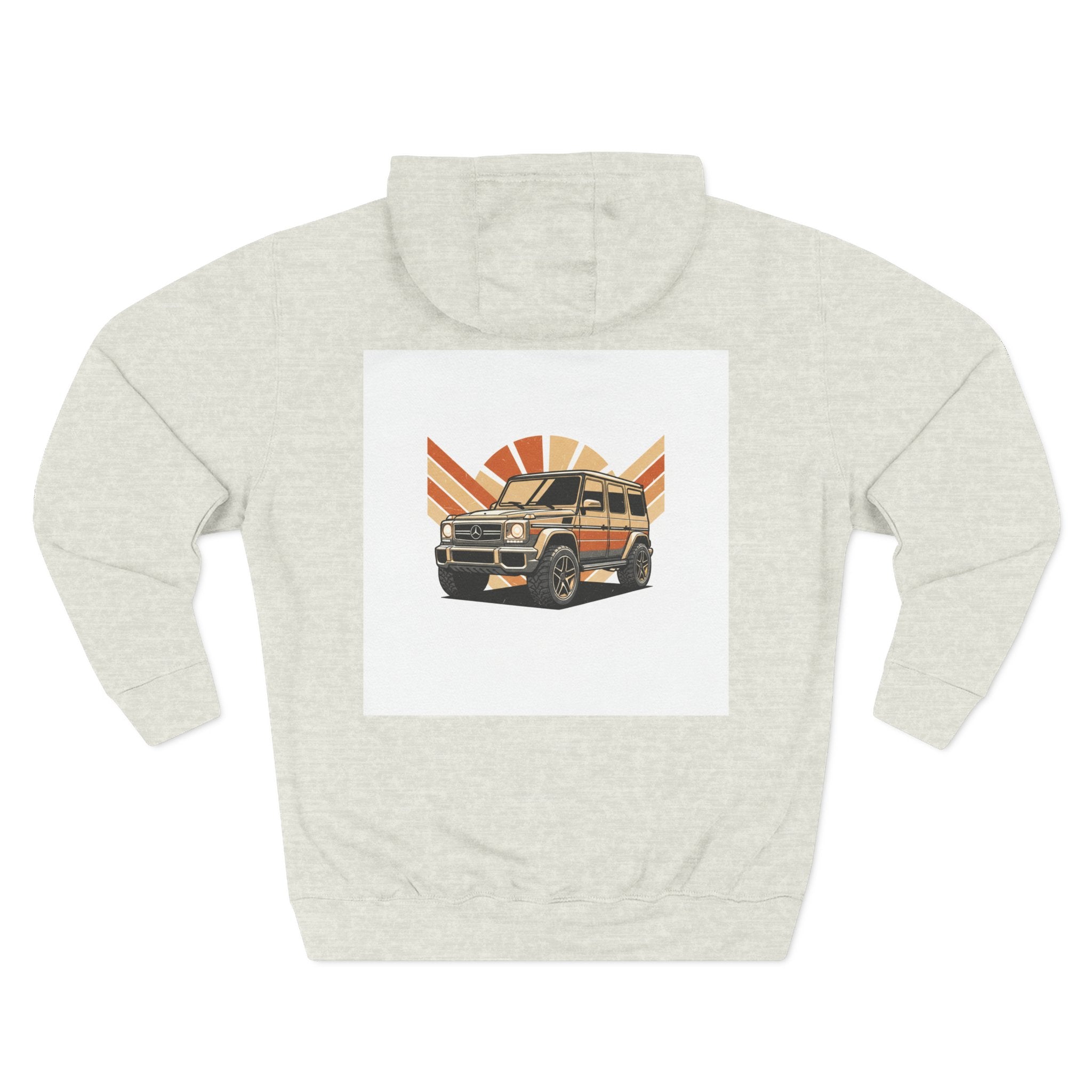 Three-Panel Fleece Hoodie